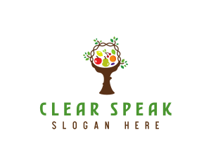 Tree Fruit Basket logo design