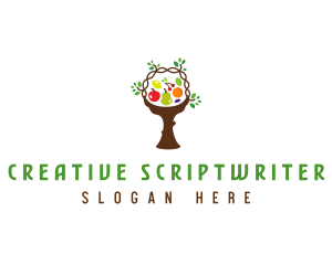 Tree Fruit Basket logo design