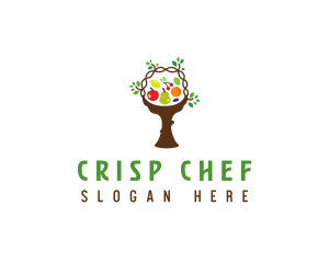 Tree Fruit Basket logo design