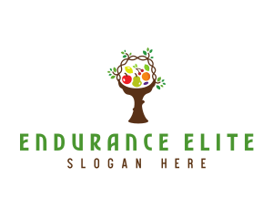 Tree Fruit Basket logo design