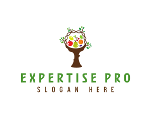 Tree Fruit Basket logo design