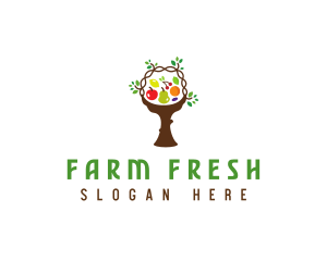 Tree Fruit Basket logo design