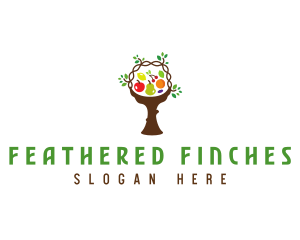 Tree Fruit Basket logo design