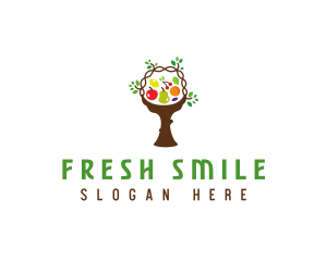 Tree Fruit Basket logo design