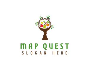 Tree Fruit Basket logo design