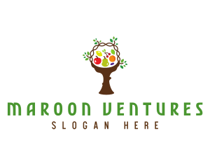 Tree Fruit Basket logo design