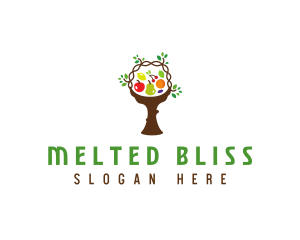 Tree Fruit Basket logo design