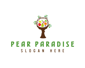 Tree Fruit Basket logo design