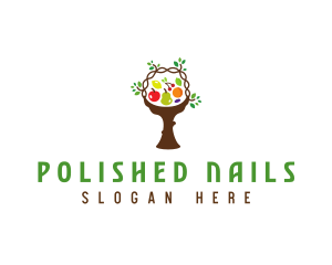 Tree Fruit Basket logo design