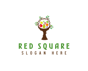 Tree Fruit Basket logo design