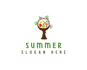 Tree Fruit Basket logo design