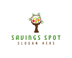 Tree Fruit Basket logo design