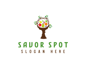 Tree Fruit Basket logo design