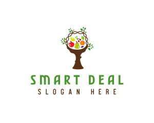 Tree Fruit Basket logo design