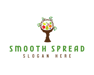 Tree Fruit Basket logo design