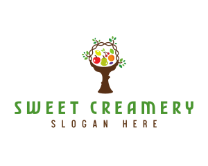 Tree Fruit Basket logo design