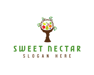 Tree Fruit Basket logo design