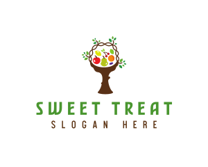 Tree Fruit Basket logo design