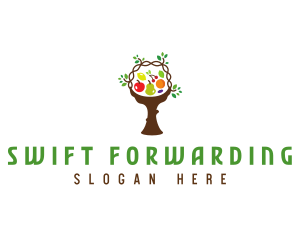 Tree Fruit Basket logo design