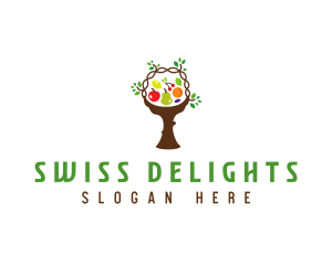 Tree Fruit Basket logo design