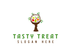 Tree Fruit Basket logo design