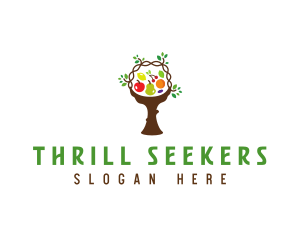 Tree Fruit Basket logo design