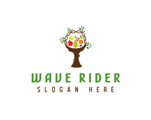 Tree Fruit Basket logo design