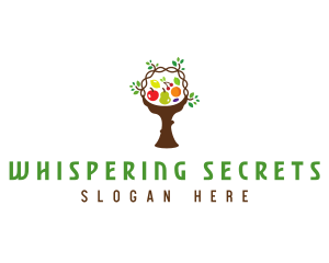 Tree Fruit Basket logo design