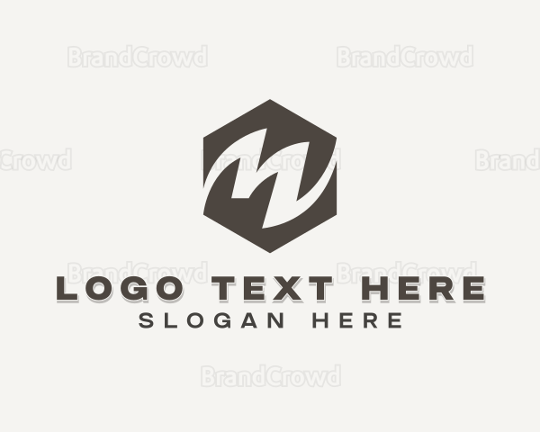 Hexagon Business Letter M Logo