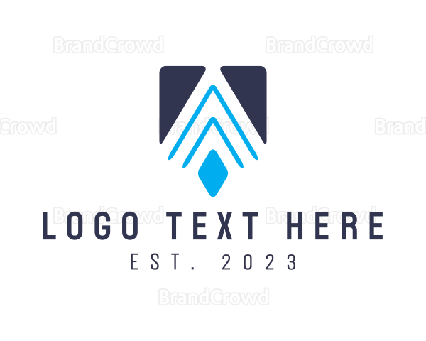 Modern Geometric A Logo