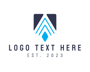 Initial - Modern Geometric A logo design