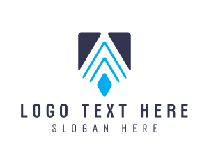 Modern Geometric A  Logo