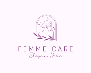 Woman Aesthetic Skin Care logo design