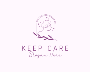 Woman Aesthetic Skin Care logo design