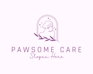 Woman Aesthetic Skin Care logo design