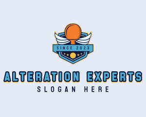 Table Tennis Tournament logo design