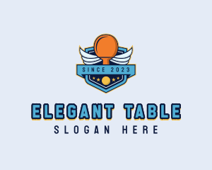 Table Tennis Tournament logo design