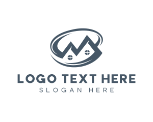 Property - Home Residence Roofing logo design