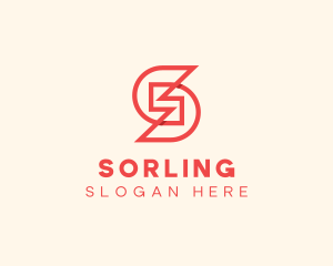 Construction Firm Letter S logo design