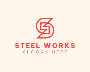 Construction Firm Letter S logo design