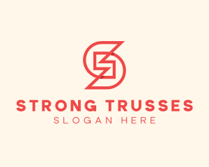 Construction Firm Letter S logo design