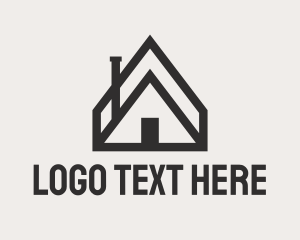 Leasing - Roofing Real Estate Establishment logo design