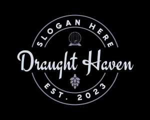 Draught - Retro Beer Brand logo design