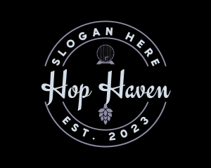 Hop - Retro Beer Brand logo design