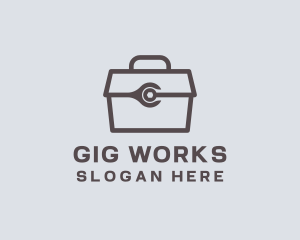 Minimalist Tool Toolbox logo design