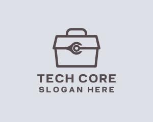 Minimalist Tool Toolbox logo design