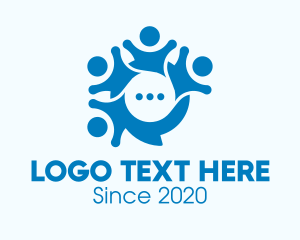 Chat Box - Social Networking Chat App logo design