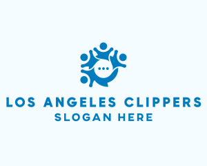 Children - Social Networking Chat App logo design