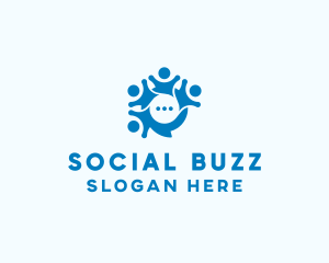 Social Networking Chat App logo design