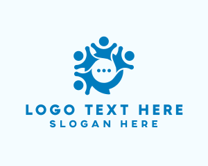 Family - Social Networking Chat App logo design